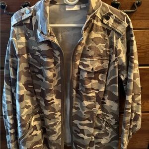 NWOT Belle by Kim Gravel Camouflage Field Jacket - Size 1X